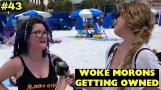 DELUSIONAL WOKE leftists getting TRIGGERED and OWNED  Clown World Compilation 43 [upl. by Rednael]