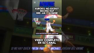 Aomine  Rrean kurokonobasket anime nerdcore animeedit rap shorts viralvideo [upl. by Willdon206]