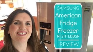 Samsung American Fridge Freezer RF23HTEDBSR Stainless Steel Review [upl. by Turpin980]