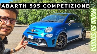 2021 Abarth 595 Competizione 180 CV  Prova su strada con Freni Brembo e Scarico record Monza [upl. by Redvers]