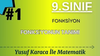 9SINIF MATEMATİK FONKSİYONUN TANIMI [upl. by Nowahs]