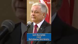 Kaczyński dziękuje Sikorskiemu [upl. by Nosduj]