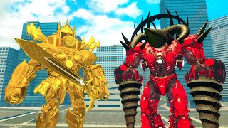 RED DRILL TITAN AND CLOCKMAN SWORD VS SKIBIDI TOILET BOSSES in Garrys Mod [upl. by Hallett]