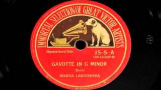 Wanda Landowska plays Gavotte by Bach [upl. by Burnard]