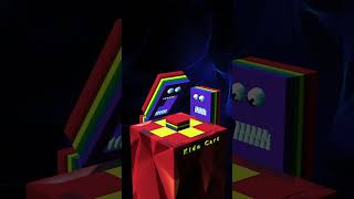 Rainbow Cubes 🌈 3dmodeling 3danimation cartoon gaming blender [upl. by Kip]