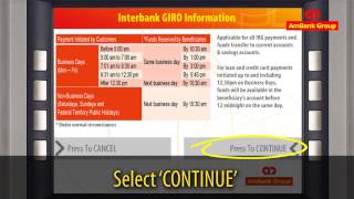 AmBank ATM Interbank GIRO IBG Guide [upl. by Karlee]