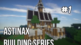 Minecraft Building guide  Medieval Town Hall Part 1 [upl. by Leyes]