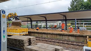 Werkzaamheden op station Twello [upl. by Enimzzaj]