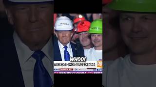 Pennsylvania Steelworkers  Voters Publicly Endorsed Donald Trump trump election2024 shorts [upl. by Asamot]