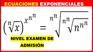 ECUACIONES EXPONENCIALES👉con BASES DIFERENTES EJERCICIO RESUELTO✔ [upl. by Natala196]