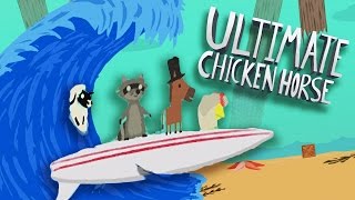 SURFING INTO THE NEW MAP  Ultimate Chicken Horse Gameplay Part 18 [upl. by Nelyk373]