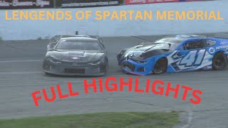 Full Highlights  Lengends of Spartan Memorial  Corrigan Oil Speedway  82524 [upl. by Airyk]