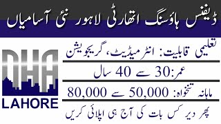 DHA Lahore Jobs 2023  Latest Defence Housing Authority Jobs [upl. by Norred687]