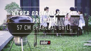 Weber Original Kettle Premium 57cm Charcoal Grill [upl. by Zuzana]