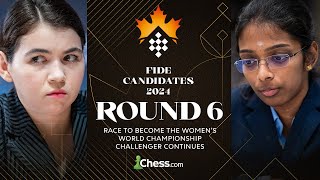 FIDE Womens Candidates 2024 Rd 6  Will Goryachkina Lagno amp Vaishali Play For Wins To Chase Tan [upl. by Drawets]