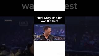 When is WWE gonna bring back the Heel Cody Rhodes codyrhodes wwe wrestling [upl. by Hallsy]