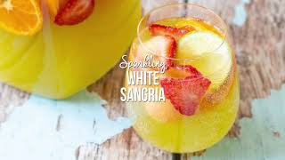 Sparkling White Wine Sangria Recipe ⁠ [upl. by Heppman]