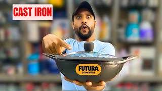 100 Food Grade Cookware quotFutura Cast Iron KADHAIquot  Best Kadai For Cooking  Best Kadai In INDIA [upl. by Wobniar]