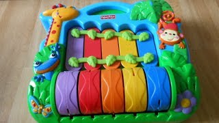 Baby toy piano toyFisherPrice Rainforest Rainbow Pianoxilofon [upl. by Llemert]