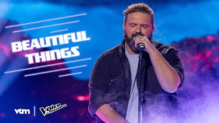 Christophe  Beautiful Things  LIVESHOW 1  The Voice van Vlaanderen  VTM [upl. by Gavriella]