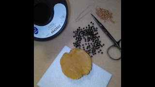 How to use 2 needles when beading [upl. by Seraphine663]