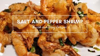 Salt Pepper Shrimp Recipe [upl. by Akimit]