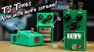 Mythos Envy Overdrive Demo amp Shootout  Envy vs TS9 vs TS808 Tube Screamer [upl. by Hessler]