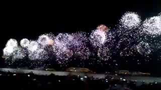 Rio de Janeiro Fireworks  New Years Eve 2015 [upl. by Alidia]