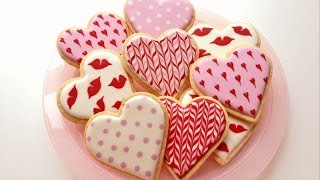 How To Decorate Cookies for Valentines Day [upl. by Lyrahc54]