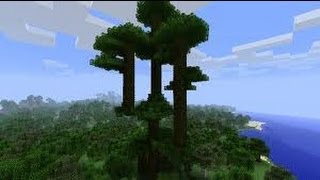 MinecraftHow to grow a jungle tree 4x4 [upl. by Corron619]