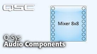 QSYS Components and Tools Part A Audio Components  QSC Training [upl. by Olsen]