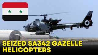 Syrian rebels seize SA342 Gazelle helicopters [upl. by Maguire]