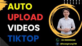 Auto Upload Video Tiktok  How To Auto Save Post Clips On Tik Tok From PC [upl. by Niu]