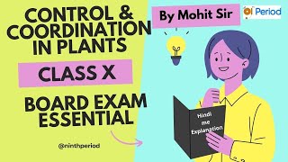 Control and Coordination in Plants  Class 10  CBSE Science Important Topic  Hindi Explanation [upl. by Lednor306]