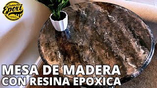 Transformando Una Base de Madera Con Resina Epoxica  Cubiertas Epoxi [upl. by Adnhoj]