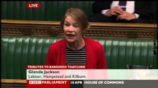 Glenda Jackson launches tirade against Thatcher in tribute debate [upl. by Naig]