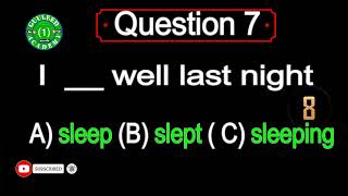 Grammar test answer these questions by choosing the correct one [upl. by Los]