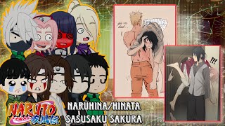 Friends Naruto React To NaruHina And SasuSaku [upl. by Graaf]