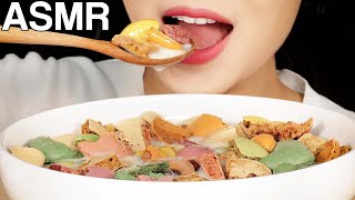 ASMR Macaron Coque Cereal My Failed Macarons 마카롱꼬끄 후레이크 시리얼 먹방 Eating Sounds Mukbang [upl. by Athalie376]