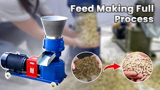 Feed Making Full Process  Pellet Feed Machine  Western Agriculture Machinery  Zhengzhou China [upl. by Lawler779]