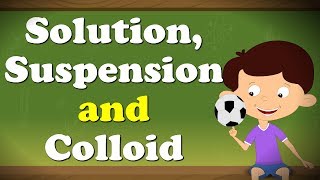 Solution Suspension and Colloid  aumsum kids science education children [upl. by Alberta782]