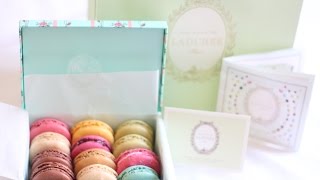 Ladurée Macarons macaroons Paris  Review  Tasting  Cannes France [upl. by Wernsman408]