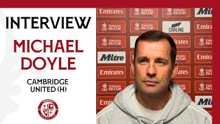 Woking 01 Cambridge Utd  Michael Doyle Interview [upl. by Arhaz]