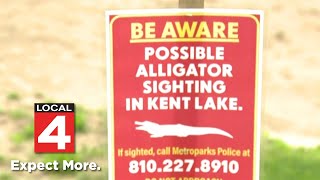 Possible alligator sighting reported at Oakland County lake [upl. by Malik]