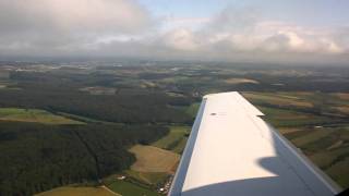 Shaky Landing In Luxembourg With A Private Jet June 24th 2011 [upl. by Esina]