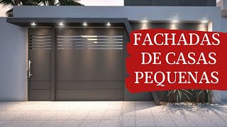 Ideias de Fachadas de casas pequenas simples e modernas para construir ou reformar [upl. by Ylimme932]