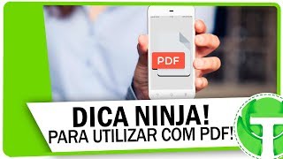 DICA NINJA Converta documentos de PDF para WORD no celular [upl. by Yessak]