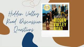 Discussion Questions for Hidden Valley Road by Robert Kolker [upl. by Orfinger]