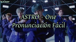 ASTRO  ONE  PRONUNCIACIÓN FÁCIL [upl. by Nylauqcaj]