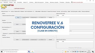 CLASE EN DIRECTO RENOVEFREE V6 CONFIGURACIÓN [upl. by Nylyrehc639]